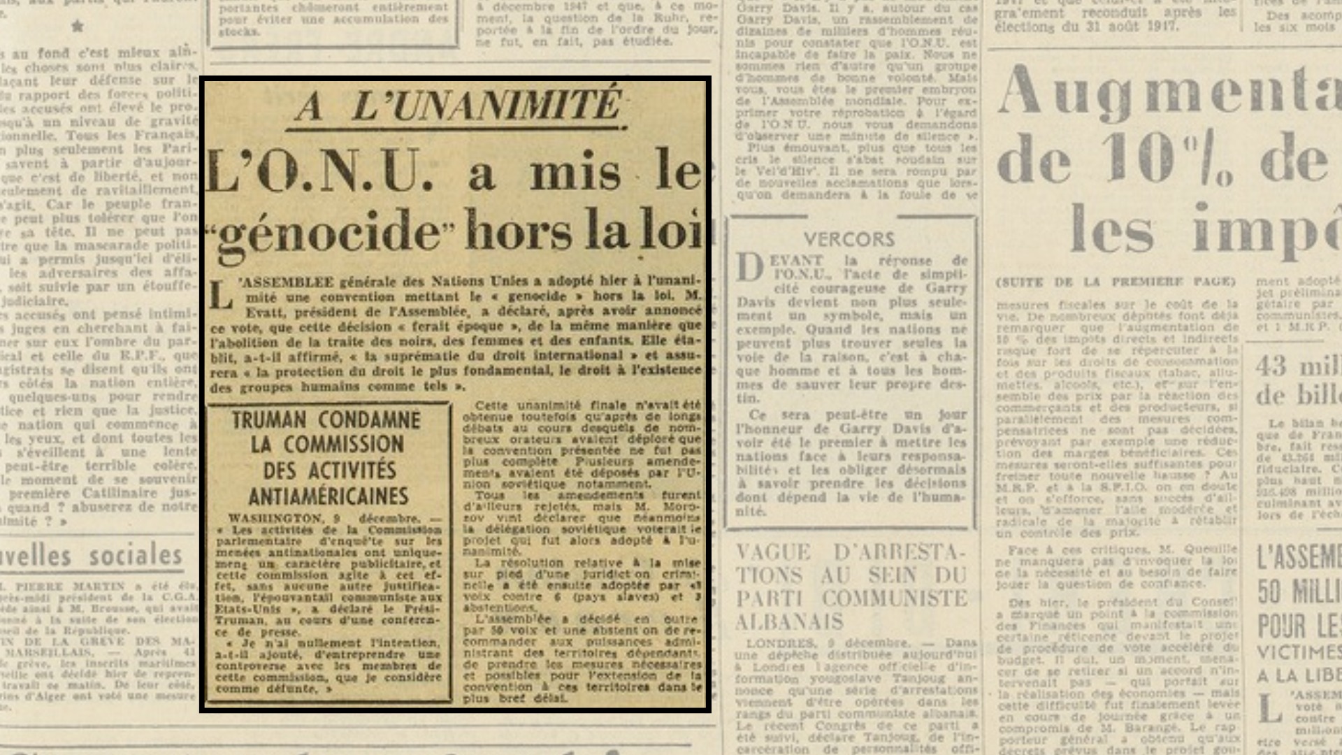 La notion de Génocide au XXIe siècle poster