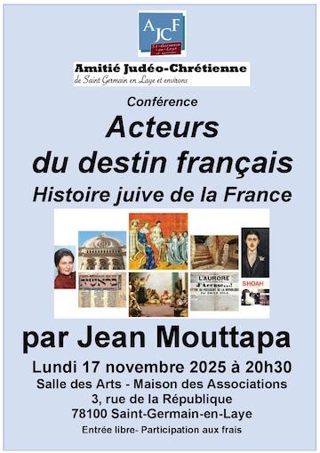 Acteurs du destin français. Histoire juive de la France poster