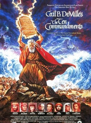 Les dix commandements, de Cecil B. DeMille  poster