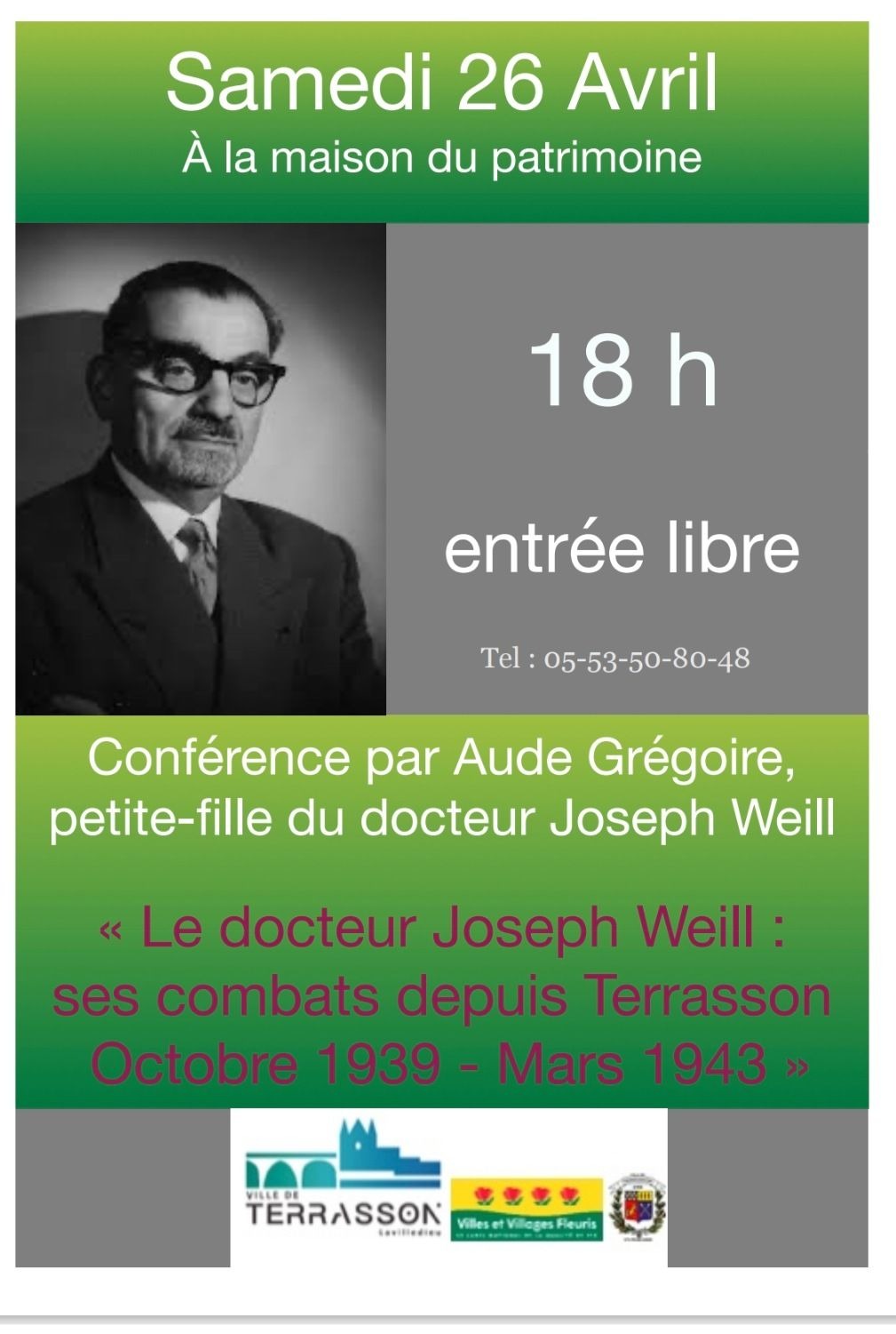 Le docteur Joseph Weill : ses combats depuis Terasson Octobre 1939 -Mars 1943 thumbnail