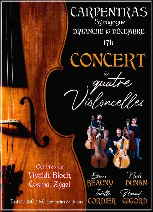 Concert à quatre violoncelles thumbnail